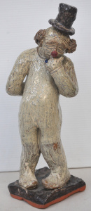 Lot 162 - Modernist Danish terracotta hobo clown statue signed A Andersen '93 to