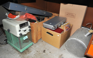 Lot 012 - Mixed Grp lot inc Mettler high accuracy scientific scales, timber rifl