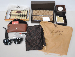 Lot 075 - Grp incl Boxed Michael Kors Runway watch MK8108 with booklet etc, Ray-