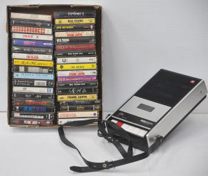 Lot 090 - Box of Vintage Cassettes incl AC DC, Frank Zappa, INXS, Midnight Oil,