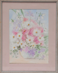 Lot 100 - Beryl Armstrong (Active c1970 - 80s) Framed Watercolour - A Summer Bun