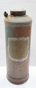 Lot 116 - Vintage Wormald Bros Copper & Brass Simplex Fire Extinguisher with