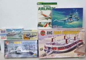 Lot 117 - 5 Vintage unmade models complete with instructions, decals etc inc Air