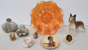 Lot 148 - Group of quality small items inc vintage Brownie Downing pin dish and