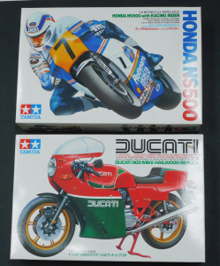 Lot 177 - 2 x boxed vintage Unmade plastic model Kits - 1 12 scale Tamiya Motor