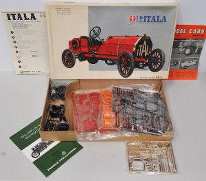 Lot 198 - Vintage unmade Bandai 116 Itala Classic Car Series complete with instr