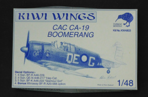 Lot 205 - Vintage boxed 1 48 scale Plastic Model Kit - CAC CA- 19 Boomerang - ma