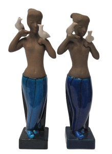 Lot 211 - 2 x Royal Copenhagen Johannes Hedegaard (1915-99) stoneware figures -