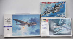 3 x boxed unmade 1 72 scale Plastic Model Kits - all WW2 Bombers - Lancaster B M