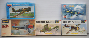 5 x boxed Unmade plastic Scale Model Kits - all 1 72 scale Pre WW2 Fighters &amp