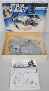 Vintage Boxed unmade plastic Scale Model Kit - Star Wars Darth Vader Tie Fighter