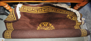 Lot 026 - 2 x large vintage floor rugs