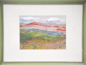 Lot 105 - Teura Maffei (1918 - 2010) Framed Mixed Media - Lucky Country - signed
