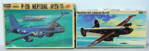 Lot 114 - 2 x Vintage unmade 172 scale model kits of anti-submarinenautical patr