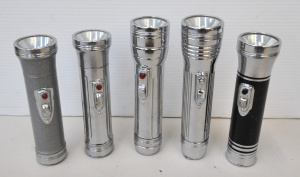 Lot 162 - 5 vintage 1950s metal hand torches inc Bosco (19cm L), Dog's Head, Sup