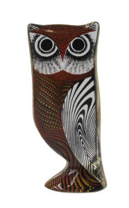 Lot 174 - 1970s Abraham Palatnik Lucite kinetic Owl sculpture - 85cms H