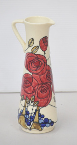 Lot 188 - Old Tupton Ware Moorcroft style slender Jug - Summer Bouquet pattern