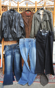 Lot 012 - Lot of Modern & Vintage Clothes incl x As New Jeans Size 38, Vinta