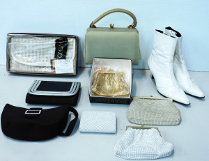 Lot 015 - Group lot of Ladies Accessories inc 1960s Han Som Melbourne Frame Bag,