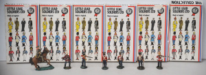 Lot 041 - Group of painted die-cast soldiers inc 6 x boxed sets of Little Lead S
