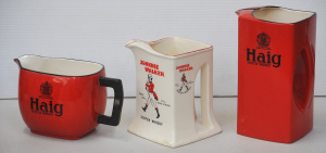 Lot 115 - 3 x vintage ceramic Whisky Advertising Jugs - 2 x Carlton Ware Haig +