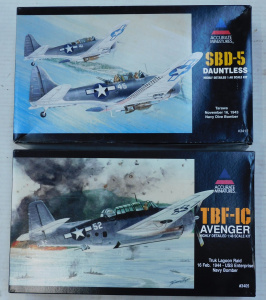Lot 125 - 2 x boxed unmade vintage plastic 1 48 scale Model Kits - Planes inc T