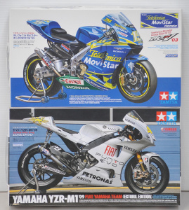 Lot 135 - 2 x boxed unmade Plastic 1 12 Scale Motorcycle Model Kits - Yamaha YZR