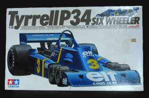 Lot 140 - Vintage Boxed Unmade plastic 1 12 scale Model Kit - Tyrrell P34 Six Wh