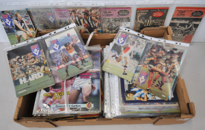 Lot 149 - Box lot - Vintage Footy Records - 1970s to 1990s incl smaller format