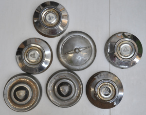 Lot 150 - Group of vintage hubcaps inc a set of 4 Holden, a pair of Holden, a si