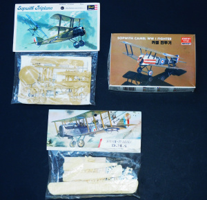 Lot 157 - 3 x Boxed & Packaged vintage Plastic 1 72 scale Model Kits - WW1 F