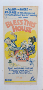 Vintage Australian Bless This House Daybill Movie Poster - Robert Burton Printer