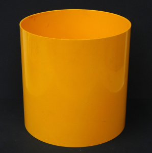 Lot 006 - Mid Century Modern - Retro Kartel Bright Yellow Plastic Waste Paper Bi