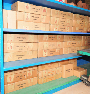 Lot 020 - Large group lot vintage Royal Australian Mint $1 coin roll (RAM Roll)