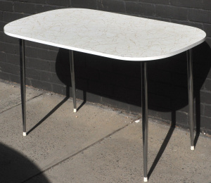 Lot 040 - 1970s Namco White Laminate Top Kitchen Table
