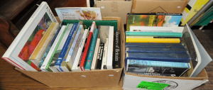 Lot 066 - Large group lot of 2 boxes of art reference books inc Australian art,