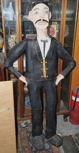 Lot 081 - Hand Made Life Sized Paper Mache Figure of a well Dressed Gentleman -