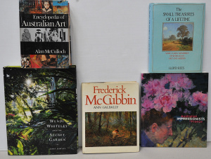 Lot 084 - Group lot Australian art reference books inc Wendy Whiteley, Frederick