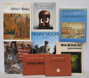 Lot 089 - Group lot British art reference books inc Henry Moore, LS Lowery, New