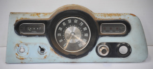 Lot 118 - Vintage Blue Enamel dashboard out of an old Holden FC or FE