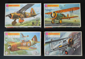 Lot 120 - 4 x boxed vintage unmade 1 72 scale Plastic Model Kits - all Matchbox