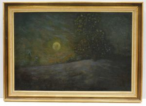 Lot 137 - Arthur Jerome Salmon (1879 - 1976) Framed Oil Painting on Canvas - Moo
