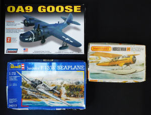 Lot 138 - 3 x boxed unmade Plastic Seaplane Model Kits - 1 72 Norseman by Matchb