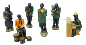 Lot 145 - 1990s 6 pcs Ceramic Jazz Band - Tallest 27cm H
