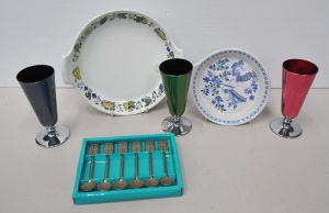 Lot 154 - Retro lot inc Figgjo Turi Lotte ceramic skillet, Royal Sphinx Maastric