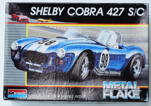 Lot 163 - Boxed unmade Plastic 1 24 Scale Car Model Kit - Shelby Cobra 427 S C -