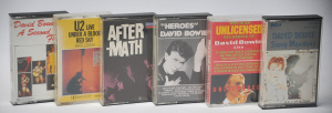 Lot 164 - 6 x Vintage English Cassette Tapes incl David Bowie, Rolling Stones &a