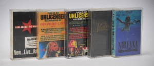 Lot 166 - 5 x Vintage Grunge Cassette Tapes incl Nirvana, Pearl Jam & Rage A