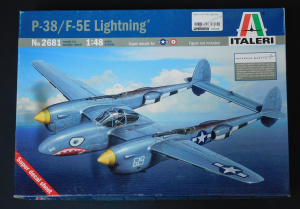 Lot 174 - Boxed unmade Plastic 1 48 Scale WW2 Fighter Plane Model Kit - P-38 F5E