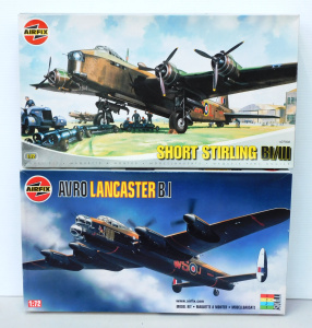 Lot 176 - 2 x boxed unmade Plastic 1 72 Scale WW2 Bomber Plane Model Kits Made B
